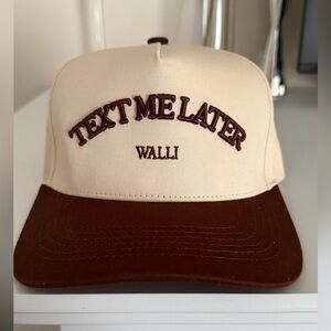 Walli "Text Me Later" Adjustable Baseball Hat - Unisex - Never Worn-Brand New